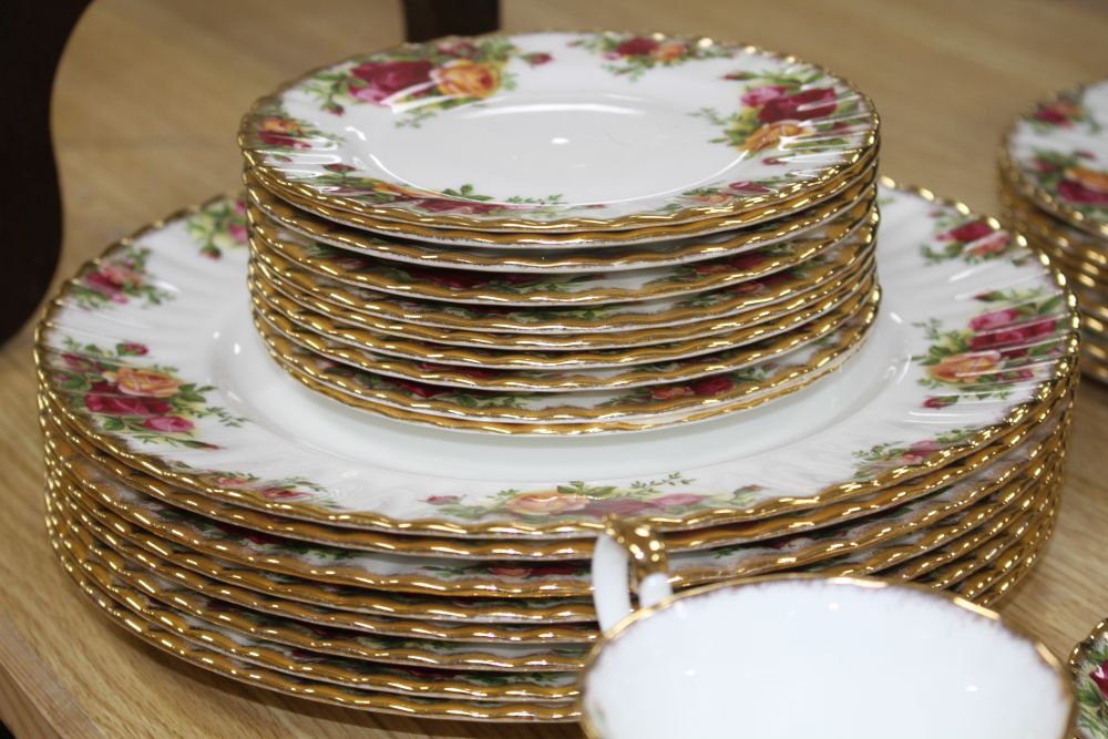 A collection of Royal Albert Old Country Roses tableware (73 pieces),